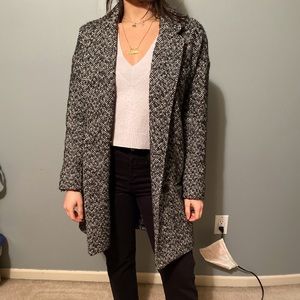 Abercrombie & Fitch Herringbone Coat